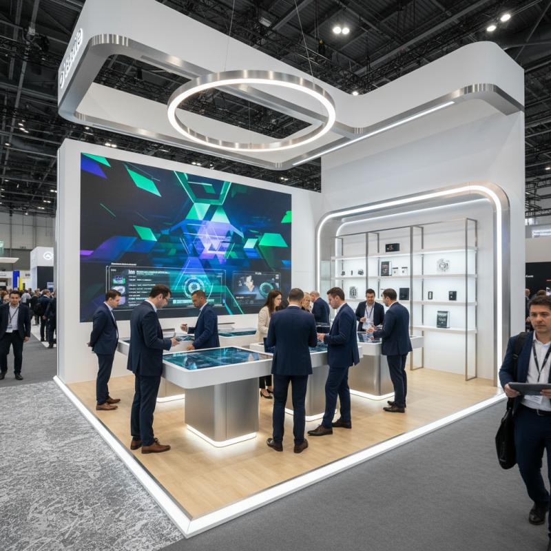 Rental LED display at an exhibition or trade show