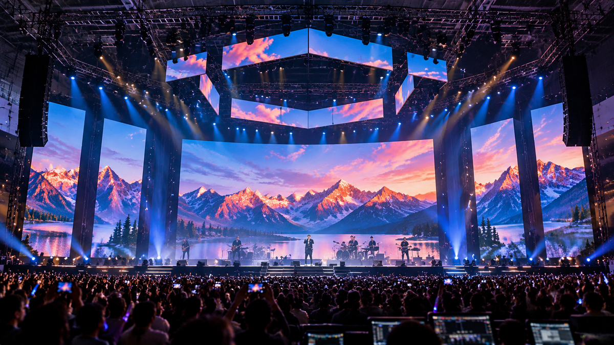 Rental LED display for events and stage productions