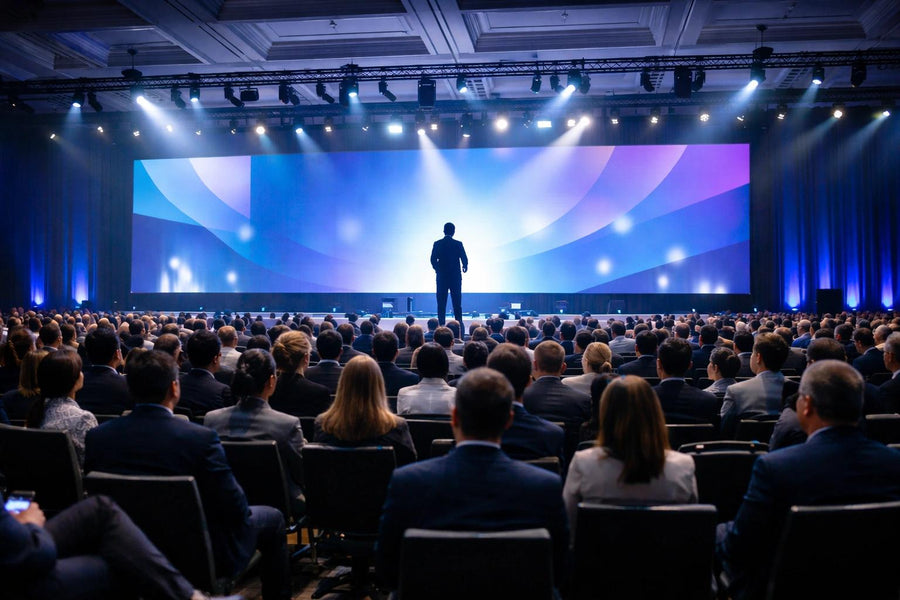 Rental LED display for a corporate event or conference